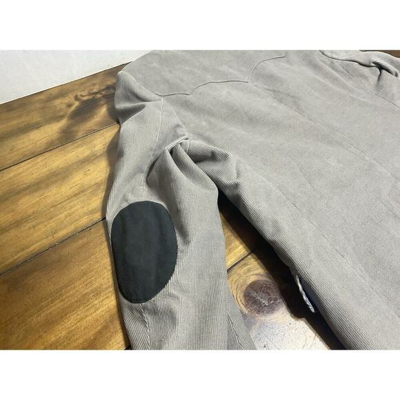 Brad Whitney Western Mens 44L Gray Light Blue Corduroy Sports Coat Jacket Blazer - Picture 16 of 16